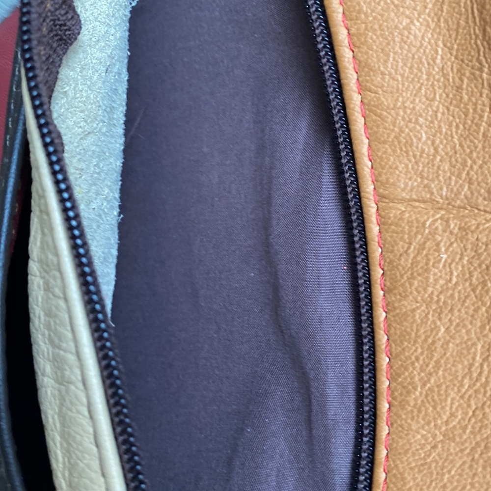 Leather Patchwork Bag - image 5